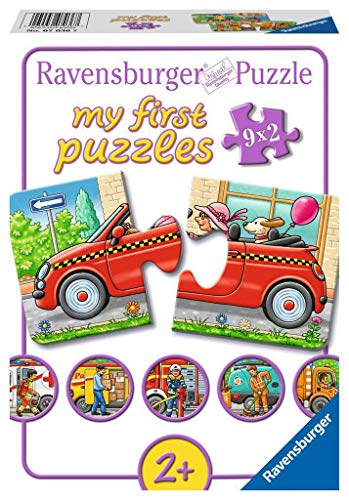 Ravensburger Kinderpuzzle 07036 - Allerlei Fahrzeuge - my first puzzles - 2,4,6,8 Teile von Ravensburger Kinderpuzzle