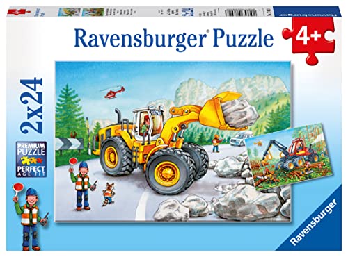 Ravensburger Kinderpuzzle - 07802 Bagger und Waldtraktor - Puzzle für Kinder ab 4 Jahren, mit 2x24 Teilen Ravensburger Kinderpuzzle - 07802 Bagger und Waldtraktor - Puzzle für Kinder ab 4 Jahren, mit 2x24 Teilen von Ravensburger