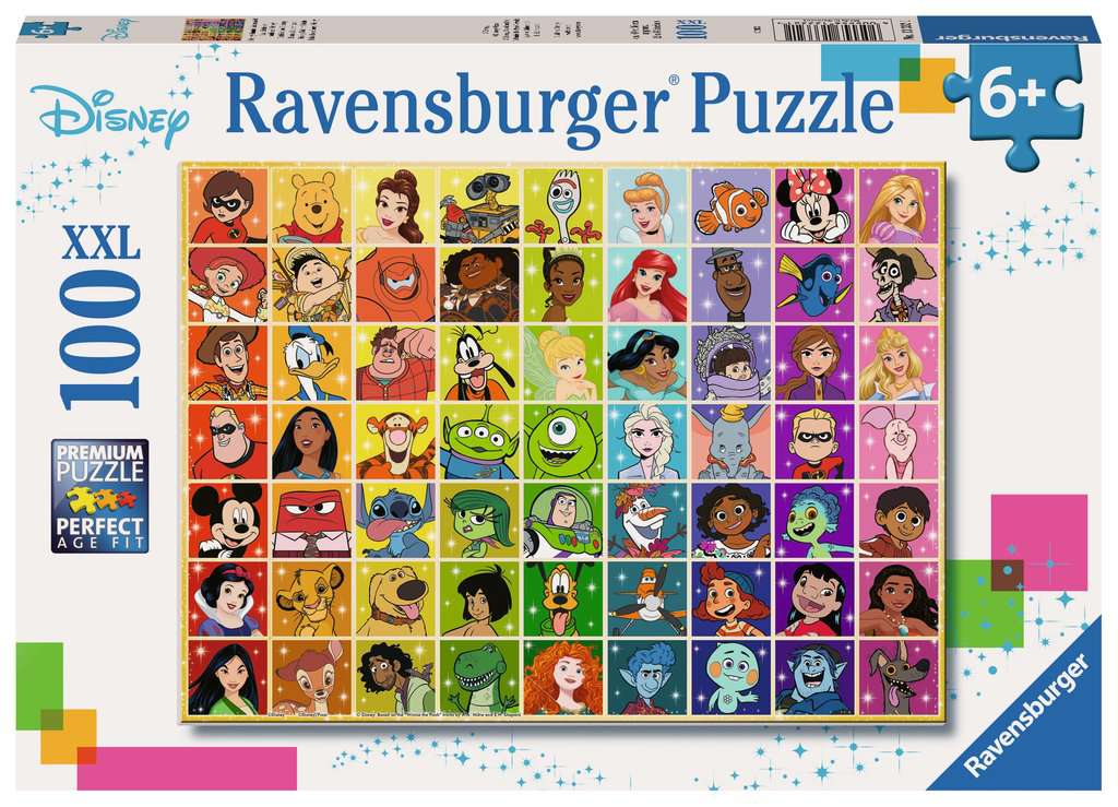 Ravensburger Kinderpuzzle 100 XXL-Teile - Disneys bunte Farbenwelt - von Ravensburger