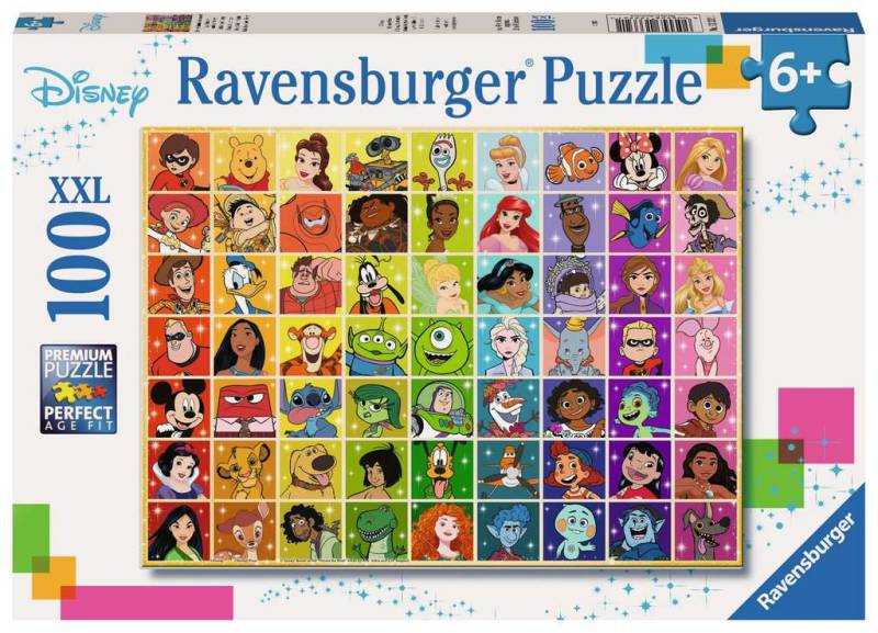 Ravensburger Kinderpuzzle 100 XXL-Teile - Disneys bunte Farbenwelt - von Ravensburger