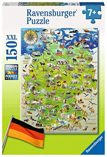 Ravensburger Kinderpuzzle 10049 - Meine Deutschlandkarte - 150 Teile, Green Ravensburger Kinderpuzzle 10049 - Meine Deutschlandkarte - 150 Teile, Green von Ravensburger