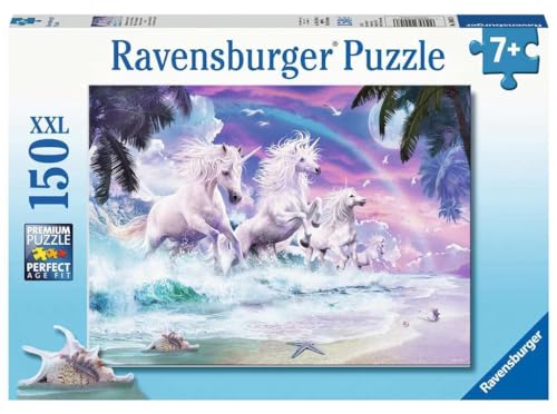 Ravensburger Kinderpuzzle - 10057 Einhörner am Strand - Einhorn-Puzzle für Kinder ab 7 Jahren, mit 150 Teilen im XXL-Format von Ravensburger