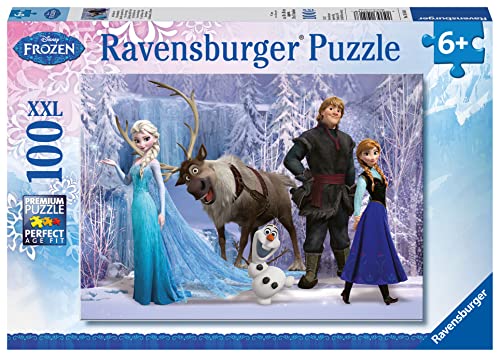 Ravensburger Kinderpuzzle - 10516 Im Reich der Schneekönigin - Disney Frozen-Puzzle für Kinder ab 6 Jahren, mit 100 Teilen im XXL-Format von Ravensburger