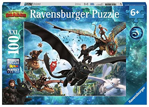 Ravensburger Kinderpuzzle 10955 - Dragons: Die verborgene Welt - 100 Teile von Ravensburger