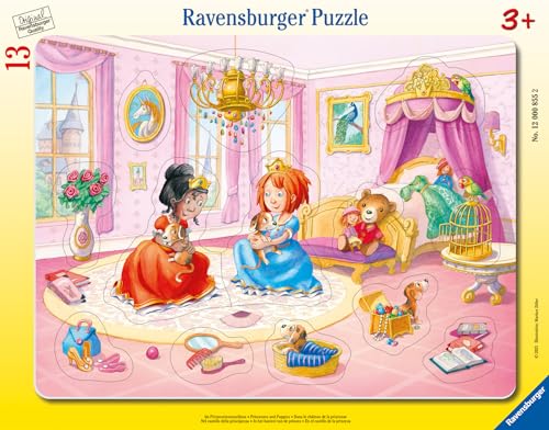 Ravensburger Kinderpuzzle - 12000855 Im Prinzessinnenschloss - 8-17 Teile Rahmenpuzzle für Kinder ab 3 Jahren von Ravensburger