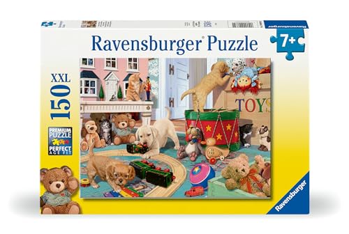 Ravensburger Kinderpuzzle - 12000865 Verspielte Welpen - 150 Teile XXL Puzzle für Kinder ab 7 Jahren von Ravensburger