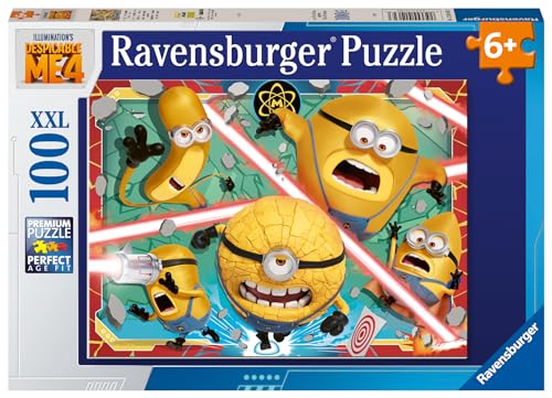 Ravensburger Kinderpuzzle 12001062 - Einfach unverbesserliche Zeiten in Sicht - 100 Teile XXL Despicable Me 4 Puzzle für Kinder ab 6 Jahren von Ravensburger