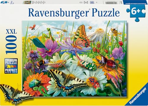 Ravensburger Kinderpuzzle - 12004049 Wunderwelt der Insekten - Insekten-Puzzle für Kinder ab 6 Jahren, mit 100 Teilen im XXL-Format von Ravensburger