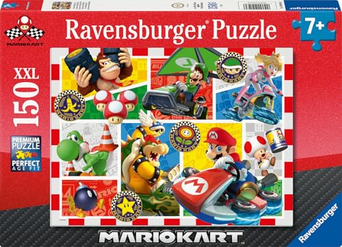 Ravensburger Kinderpuzzle 12004143 - Spaß mit Mario Kart - Puzzle für Kinder ab 7 Jahren, mit 150Teilen im XXL-Format Ravensburger Kinderpuzzle 12004143 - Spaß mit Mario Kart - Puzzle für Kinder ab 7 Jahren, mit 150Teilen im XXL-Format von Ravensburger
