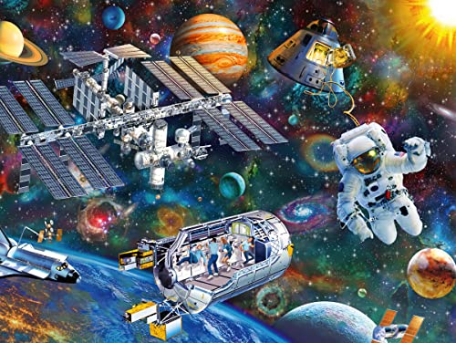 Ravensburger Kinderpuzzle - 12692 Expedition Weltraum - Weltall-Puzzle für Kinder ab 8 Jahren, mit 200 Teilen im XXL-Format von Ravensburger