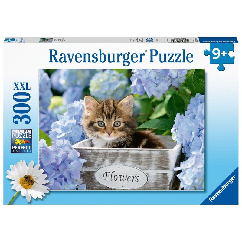 Ravensburger Kinderpuzzle - 12894 Kleine Katze - Tier-Puzzle für Kinder ab 9 Jahren, mit 300 Teilen im XXL-Format von RAVENSBURGER Puzzle