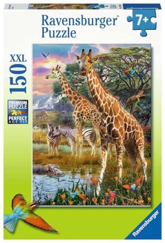 Ravensburger Kinderpuzzle - 12943 Bunte Savanne - Tier-Puzzle für Kinder ab 7 Jahren, mit 150 Teilen im XXL-Format von Ravensburger