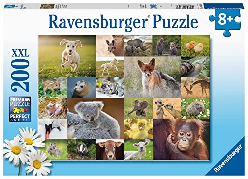 Ravensburger Kinderpuzzle - 13353 Süße Tierbabys - 200 Teile Puzzle für Kinder ab 8 Jahren von Ravensburger