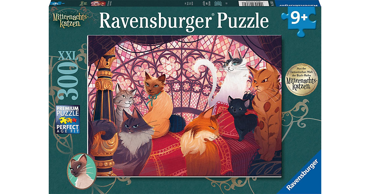 Ravensburger Kinderpuzzle 13362 - Auf der Suche nach dem magischen Halsband - 300 Teile XXL Mitternachtskatzen Puzzle Kinder ab 9 Jahren Kinder Ravensburger Kinderpuzzle 13362 - Auf der Suche nach dem magischen Halsband - 300 Teile XXL Mitternachtskatzen Puzzle Kinder ab 9 Jahren Kinder von Ravensburger