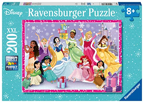 Ravensburger Kinderpuzzle 13385 - Ein zauberhaftes Weihnachtsfest - 200 Teile XXL Disney Princess Puzzle für Kinder ab 8 Jahren von Ravensburger