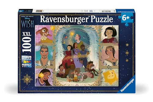 Ravensburger Kinderpuzzle 13389 - Disney Wish - 100 Teile XXL Disney Wish Puzzle für Kinder ab 6 Jahren von Ravensburger