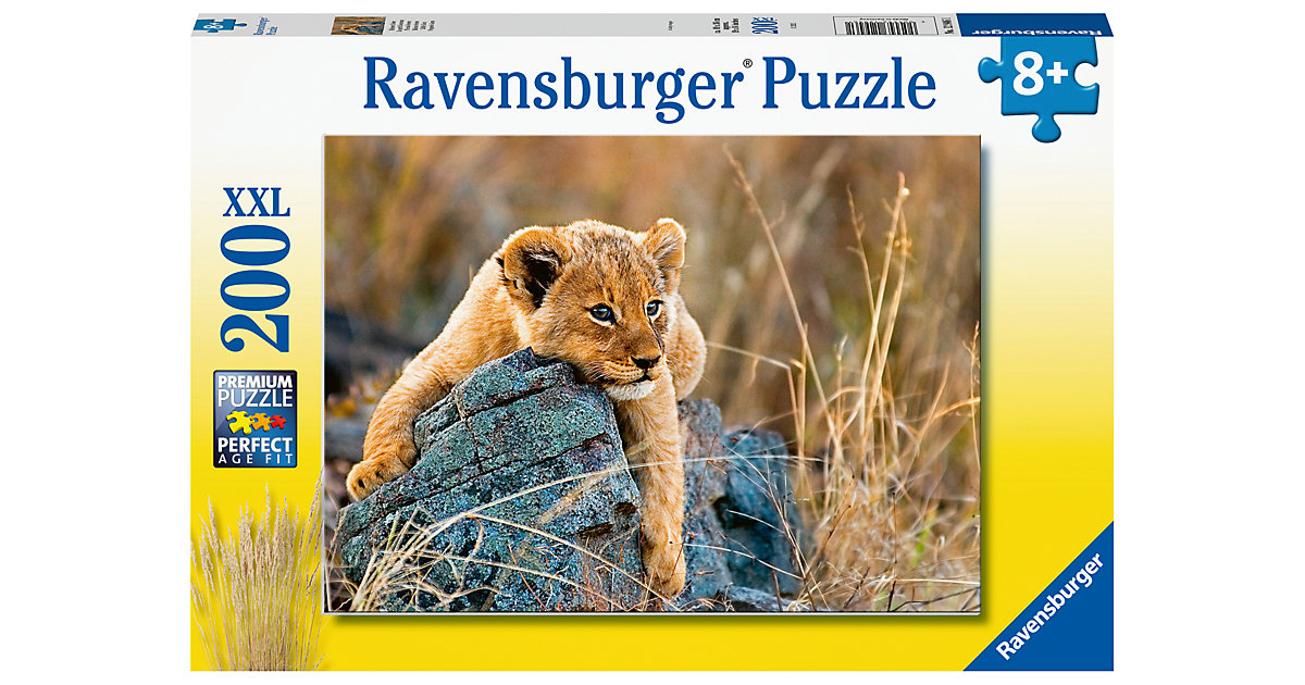 Ravensburger Kinderpuzzle - Kleiner Löwe - 200 Teile Puzzle Kinder ab 8 Jahren  Kinder von Ravensburger