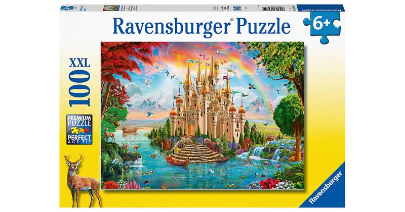 Ravensburger Kinderpuzzle - Märchenhaftes Schloss - 100 Teile Puzzle Kinder ab 6 Jahren  Kinder von Ravensburger