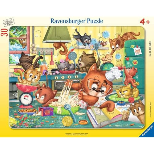 Ravensburger Kinderpuzzle – Rahmenpuzzle 30-48 Teile – Kätzchen im Folie – Mädchen oder Jungen ab 4 Jahren – hochwertiges Puzzle – Dicker und robuster Karton – 12004154 von Ravensburger