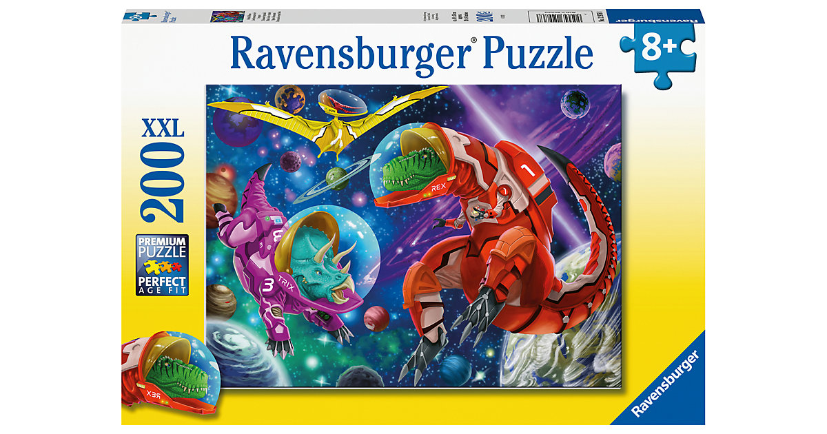 Ravensburger Kinderpuzzle - Weltall Dinos - 200 Teile Puzzle Kinder ab 8 Jahren  Kinder von Ravensburger