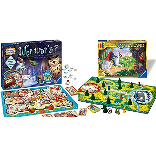 Ravensburger Kinderspiel 21854 - Wer War's - Gesellschafts- und Familienspiel & 26424 - Sagaland - Gesellschaftsspiel für Kinder und Erwachsene Ravensburger Kinderspiel 21854 - Wer War's - Gesellschafts- und Familienspiel & 26424 - Sagaland - Gesellschaftsspiel für Kinder und Erwachsene von Ravensburger