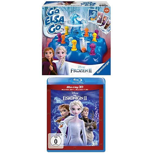 Ravensburger Kinderspiele 20425 - Disney Frozen 2 Go ELSA Go & Die Eiskönigin 2 (3D Blu-ray) von Ravensburger