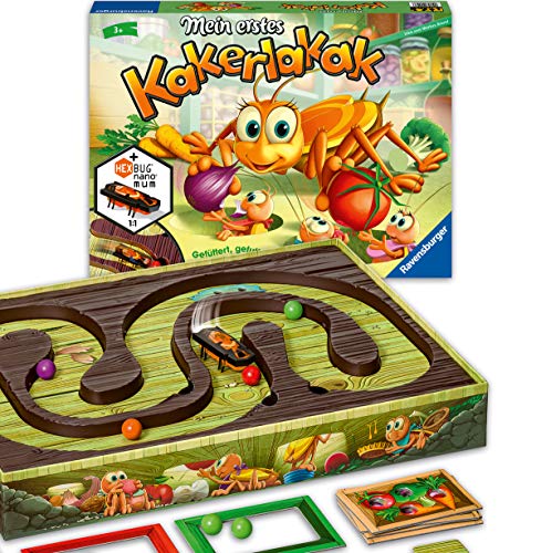 Ravensburger 20548 - Mein erstes Kakerlakak - Aktionspiel mit elektronischer Kakerlake für die Kleinen, Kinderspiel für 2-4 Spieler, geeignet ab 3 Jahren von Ravensburger