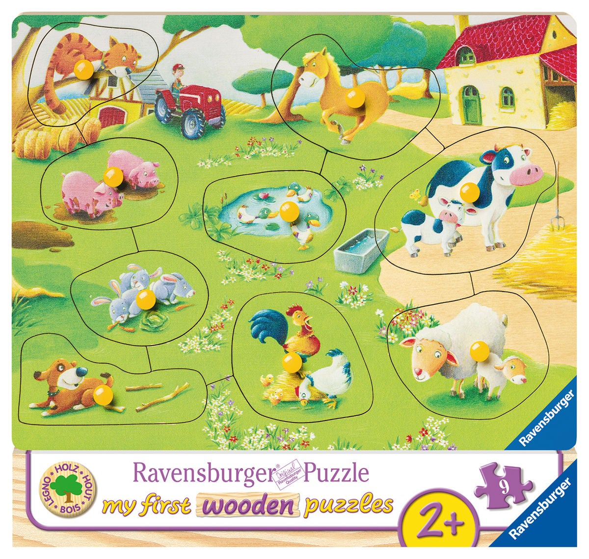 Ravensburger Knopfpuzzle Kleiner Bauernhof 9 Teile Ravensburger Knopfpuzzle Kleiner Bauernhof 9 Teile von Ravensburger