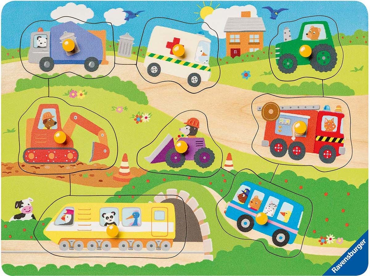 Ravensburger Knopfpuzzle Lieblingsfahrzeuge 8 Teile Ravensburger Knopfpuzzle Lieblingsfahrzeuge 8 Teile von Ravensburger