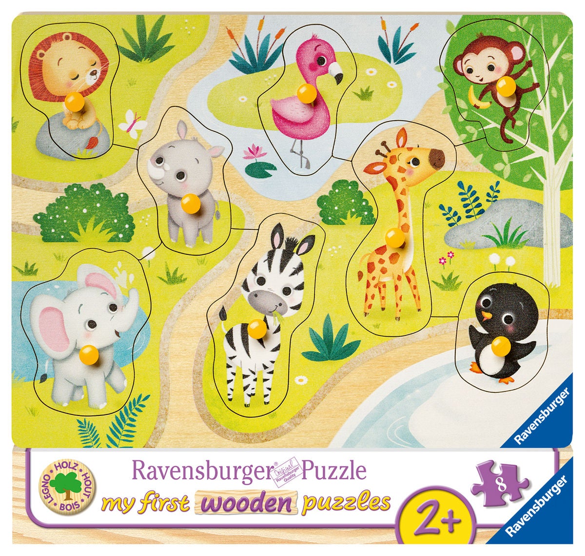 Ravensburger Knopfpuzzle Unterwegs Im Zoo 8 Teile Ravensburger Knopfpuzzle Unterwegs Im Zoo 8 Teile von Ravensburger