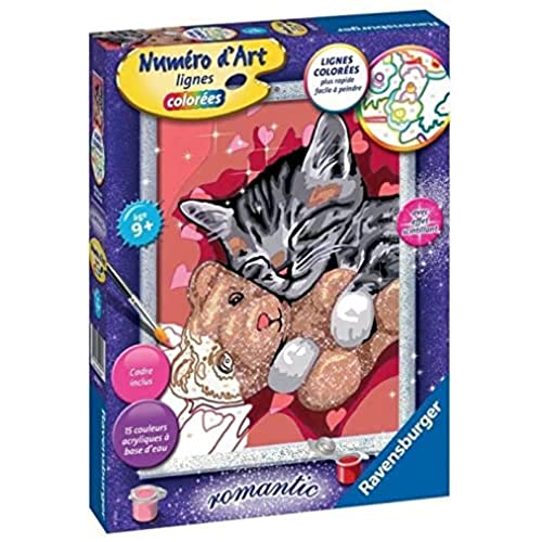 Ravensburger Kunstnummer - mittelgroß - Kätzchen und ihr Teddy - kreative Freizeit - Malen - Konzentration - Kind ab 9 Jahren - 20097 Ravensburger Kunstnummer - mittelgroß - Kätzchen und ihr Teddy - kreative Freizeit - Malen - Konzentration - Kind ab 9 Jahren - 20097 von Ravensburger