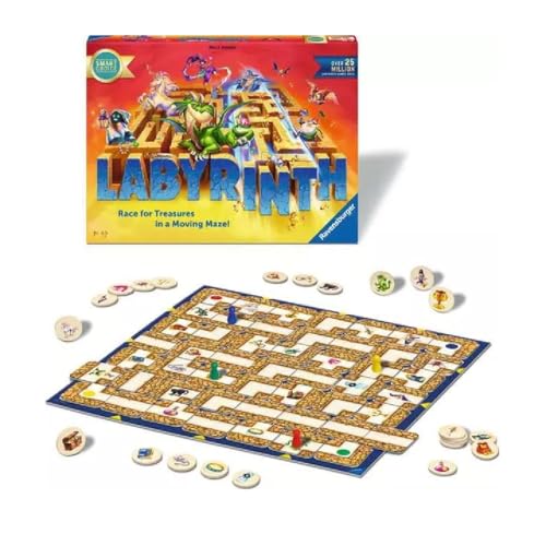Ravensburger Labyrinth – Das bewegliche Labyrinth-Spiel [Smart Choice] Familien-Brettspiele für Erwachsene und Kinder ab 7 Jahren – 2 bis 4 Spieler von Ravensburger