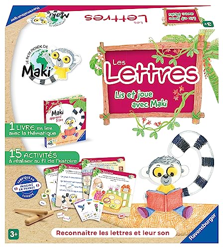 Ravensburger Maki lernt Lesen – Die Buchstaben – erstes Gesellschaftsspiel für Kinder – Kinder und Eltern – ab 3 Jahren – Uni – 22358 – französische Version Ravensburger Maki lernt Lesen – Die Buchstaben – erstes Gesellschaftsspiel für Kinder – Kinder und Eltern – ab 3 Jahren – Uni – 22358 – französische Version von Ravensburger
