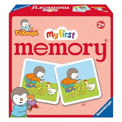 Ravensburger - Lernspiel - My First Memory® - T'Choupi - EIN erstes Lernspiel, das Beobachtung, Vereinigung und Auswendiglernen mischt - ab 2 Jahren - 22464 von Ravensburger