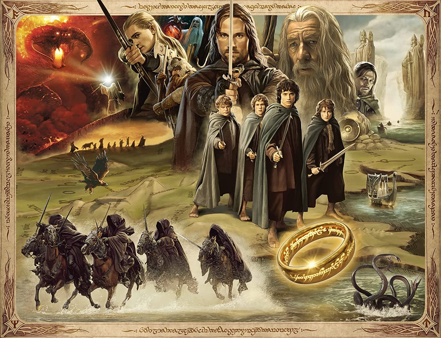 Ravensburger Lord of The Rings 2000 Teile Puzzle Ravensburger-16927 von Ravensburger