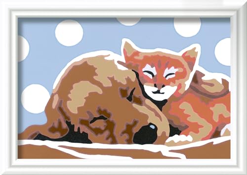 Ravensburger CreArt 20055 - Tierliebe - Malen nach Zahlen Hund und Katze für Kinder ab 7 Jahre, Malset mit Rahmen, Pinsel und Acrylfarben, Geschenk für Mädchen und Jungen Ravensburger CreArt 20055 - Tierliebe - Malen nach Zahlen Hund und Katze für Kinder ab 7 Jahre, Malset mit Rahmen, Pinsel und Acrylfarben, Geschenk für Mädchen und Jungen von Ravensburger