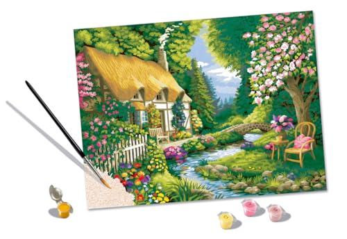 Ravensburger CreArt 20154 - Landhaus am Fluss - Malen nach Zahlen Erwachsene, DIY Malset mit Pinsel und Acrylfarben, Geschenk für Frauen und Männer, Malen für Erwachsene Ravensburger CreArt 20154 - Landhaus am Fluss - Malen nach Zahlen Erwachsene, DIY Malset mit Pinsel und Acrylfarben, Geschenk für Frauen und Männer, Malen für Erwachsene von Ravensburger