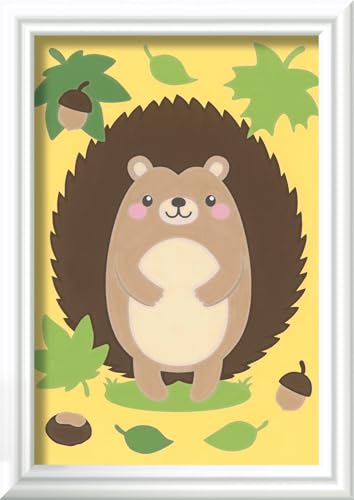 Ravensburger CreArt 10157 - Kleiner Igel - Malen nach Zahlen für Kinder ab 7 Jahre, Malset mit Rahmen, Pinsel und Acrylfarben, Geschenk für Mädchen und Jungen Ravensburger CreArt 10157 - Kleiner Igel - Malen nach Zahlen für Kinder ab 7 Jahre, Malset mit Rahmen, Pinsel und Acrylfarben, Geschenk für Mädchen und Jungen von Ravensburger