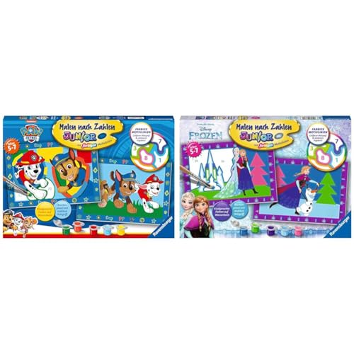 Ravensburger Malen nach Zahlen 20286 - Paw Patrol - Kinder 5-7 Jahre, Paw Patrol Spielzeug für 1 Spieler, Paw Patrol Geschenke & Malen nach Zahlen 27771 - Eiskönigin - Kinder 5-7 Jahren Ravensburger Malen nach Zahlen 20286 - Paw Patrol - Kinder 5-7 Jahre, Paw Patrol Spielzeug für 1 Spieler, Paw Patrol Geschenke & Malen nach Zahlen 27771 - Eiskönigin - Kinder 5-7 Jahren von Ravensburger
