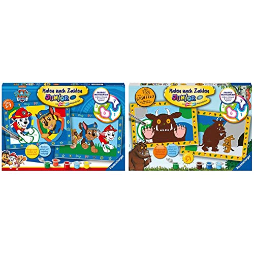 Ravensburger Malen nach Zahlen 20286 - Paw Patrol - Kinder 5-7 Jahre & Malen nach Zahlen 20054 Der Grüffelo Kinder 5-7 Jahren Ravensburger Malen nach Zahlen 20286 - Paw Patrol - Kinder 5-7 Jahre & Malen nach Zahlen 20054 Der Grüffelo Kinder 5-7 Jahren von Ravensburger