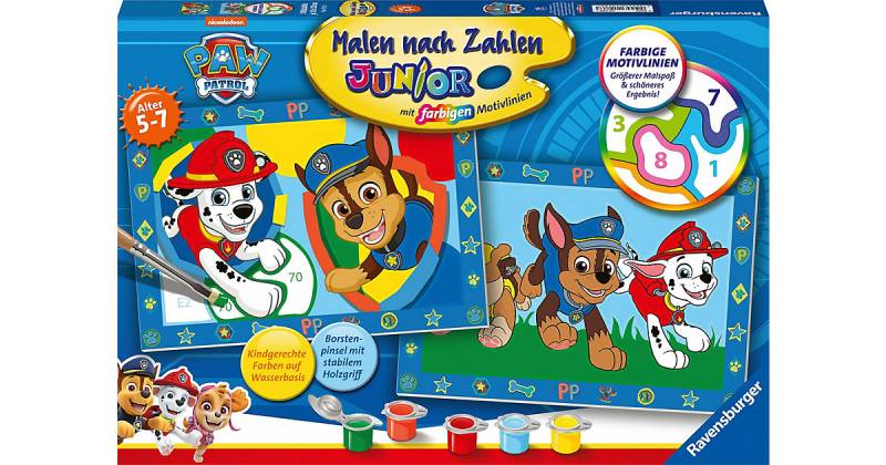 Ravensburger Malen nach Zahlen 20286 - Paw Patrol - Kinder 5-7 Jahre von Ravensburger