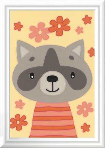 Ravensburger CreArt 20288 - Lieber Waschbär - Malen nach Zahlen für Kinder ab 7 Jahre, Malset mit Rahmen, Pinsel und Acrylfarben, Geschenk für Mädchen und Jungen Ravensburger CreArt 20288 - Lieber Waschbär - Malen nach Zahlen für Kinder ab 7 Jahre, Malset mit Rahmen, Pinsel und Acrylfarben, Geschenk für Mädchen und Jungen von Ravensburger