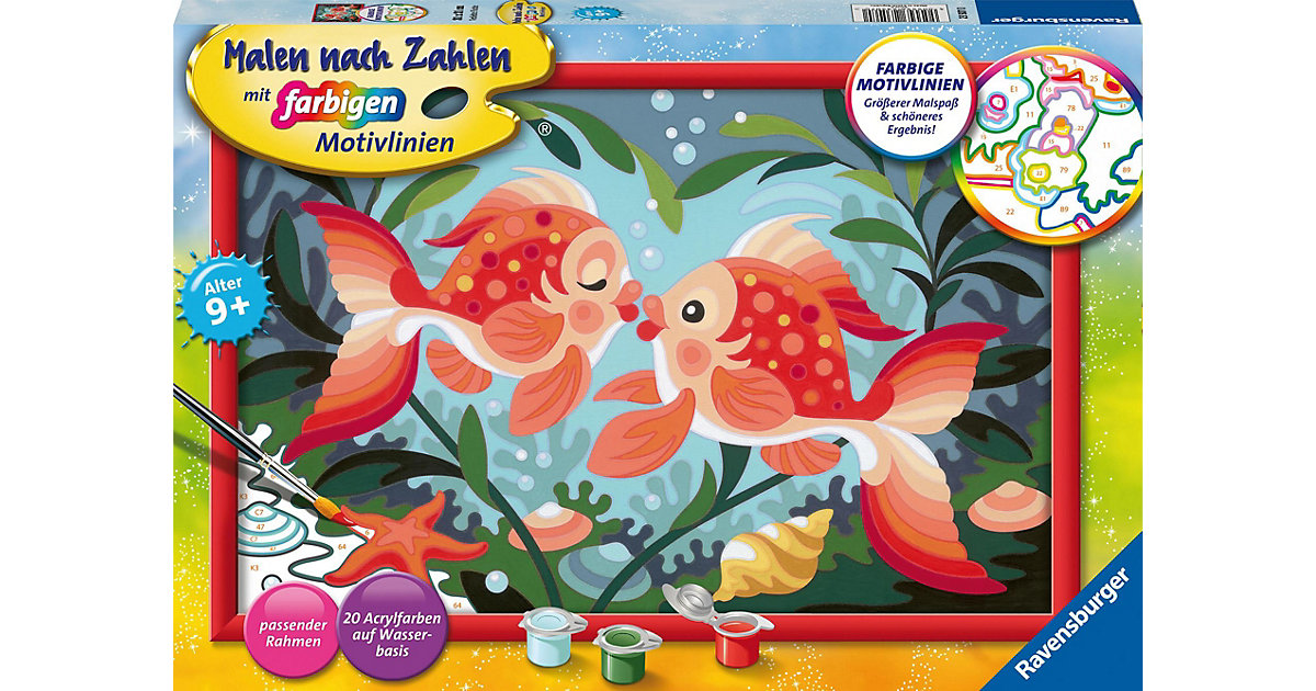 Ravensburger Malen nach Zahlen 23507 - Verliebte Fische - Kinder ab 9 Jahren Ravensburger Malen nach Zahlen 23507 - Verliebte Fische - Kinder ab 9 Jahren von Ravensburger