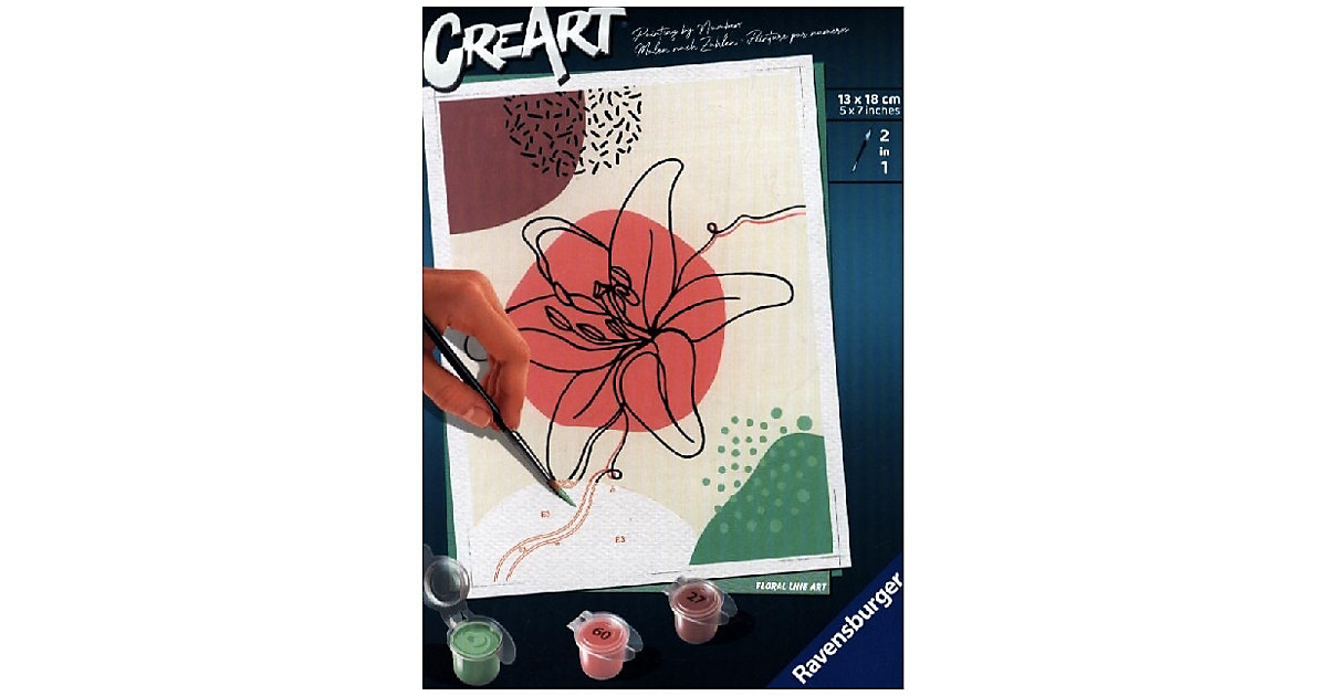 Ravensburger Malen nach Zahlen 23542 - Floral Line Art - ab 12 Jahren Ravensburger Malen nach Zahlen 23542 - Floral Line Art - ab 12 Jahren von Ravensburger
