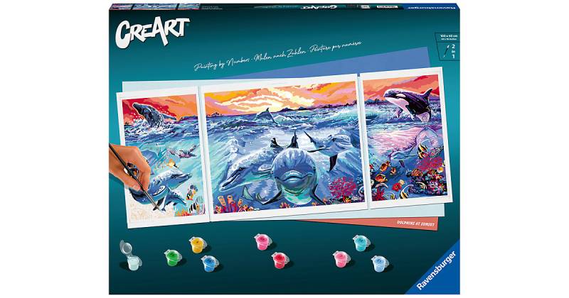 Ravensburger Malen nach Zahlen 23577 - Dolphins at Sunset - ab 14 Jahren von Ravensburger