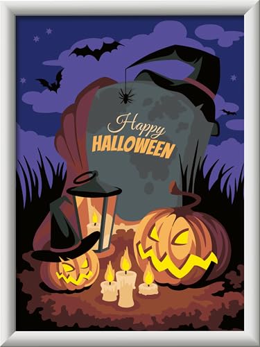 Ravensburger CreArt 23602 - Halloween Mood - Malen nach Zahlen Halloween für Kinder ab 9 Jahre, Malset mit Rahmen, Pinsel und Acrylfarben, Geschenk für Mädchen und Jungen Ravensburger CreArt 23602 - Halloween Mood - Malen nach Zahlen Halloween für Kinder ab 9 Jahre, Malset mit Rahmen, Pinsel und Acrylfarben, Geschenk für Mädchen und Jungen von Ravensburger