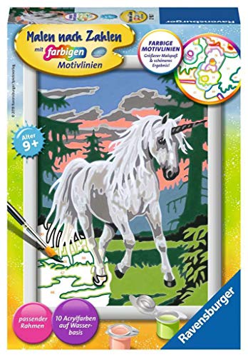 Ravensburger Malen nach Zahlen 27782 -Einhorn - Für Kinder ab 7 Jahren von Ravensburger Malen nach Zahlen