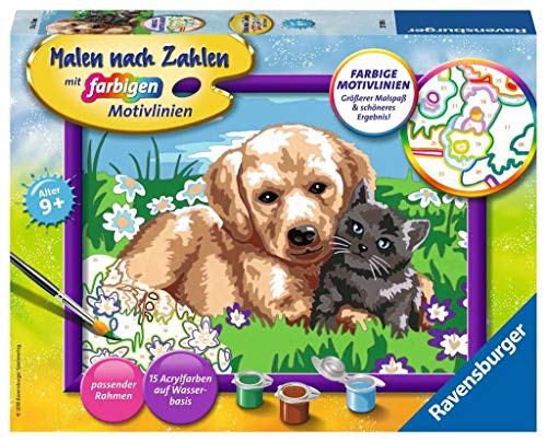 Ravensburger Malen nach Zahlen 27789 - Hund und Katze von Ravensburger