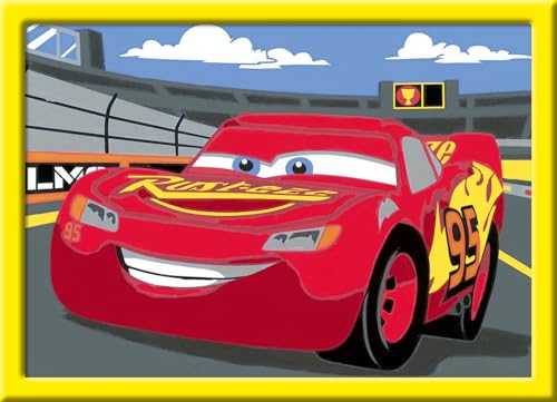 Ravensburger Malen nach Zahlen 27843 - Lightning McQueen - Malen nach Zahlen für Kinder ab 7 Jahren von Ravensburger