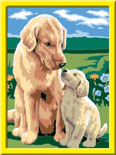 Ravensburger CreArt 28476 - Mutterliebe - Malen nach Zahlen Hunde für Kinder ab 7 Jahre, Malset mit Rahmen, Pinsel und Acrylfarben, Geschenk für Mädchen und Jungen Ravensburger CreArt 28476 - Mutterliebe - Malen nach Zahlen Hunde für Kinder ab 7 Jahre, Malset mit Rahmen, Pinsel und Acrylfarben, Geschenk für Mädchen und Jungen von Ravensburger